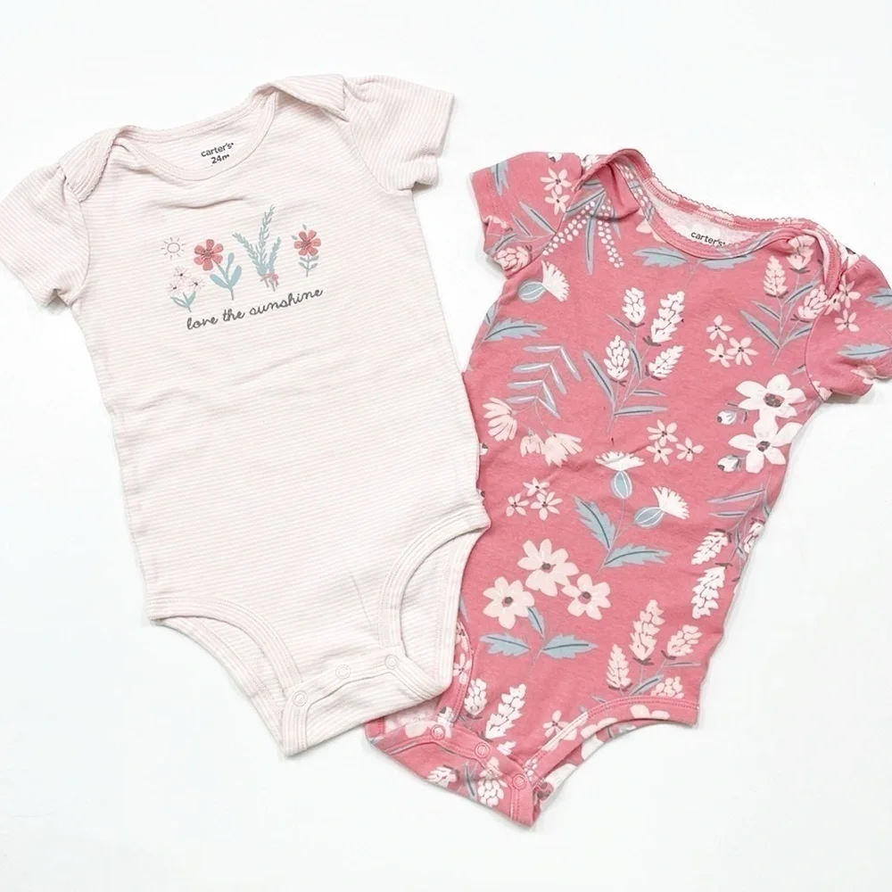 Carter's baby girls bodysuits